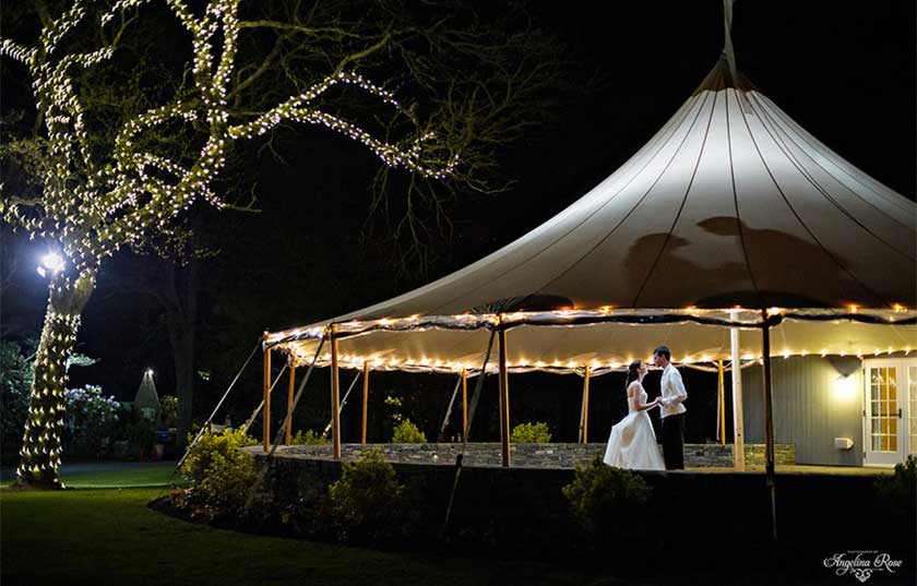 A wedding at Heritage Museums & Gardens. Photo by Angelina Rose Photography.
