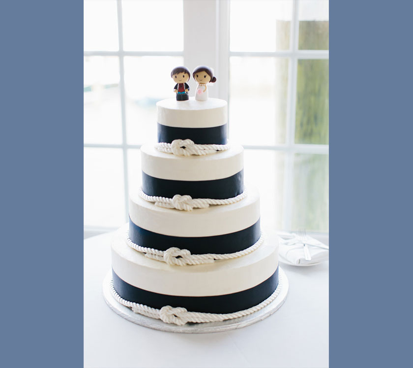 nautical wedding cake