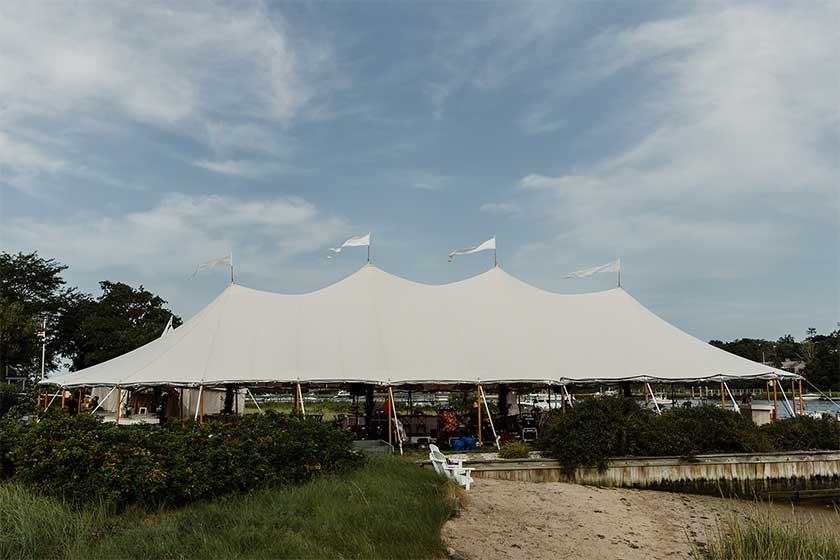 cape cod wedding tent