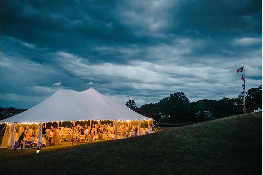 tented waterfront weddings on cape cod